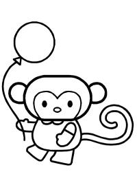 Мавпа з повітряною кулькою