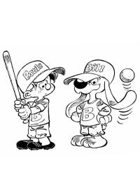 Біллі та Бадді грають у бейсбол