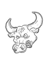 Голова сердитого бика