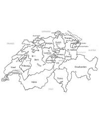 Карта Швейцарії