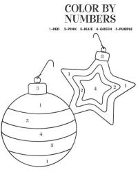 Розфарбуй за номерами новорічну кулю