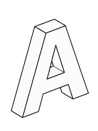 Літера A 3D