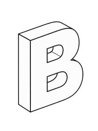 Літера B 3D