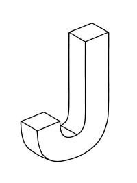 Літера J 3D