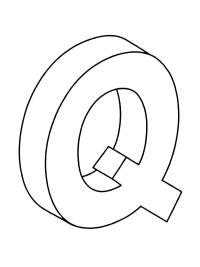 Літера Q 3D