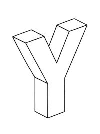 Літера Y 3D