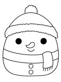 Сніговик Squishmallows