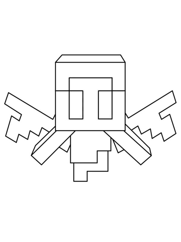 Збирик Minecraft Розмальовка Збирик Minecraft Розмальовка