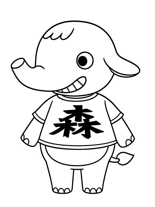 Axel (Animal crossing) Розмальовка Axel (Animal crossing) Розмальовка
