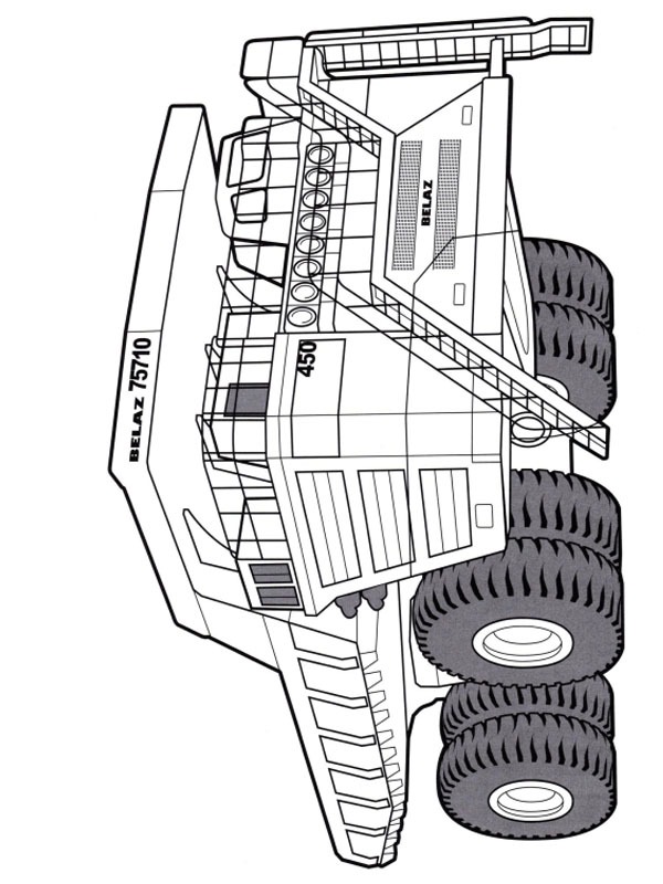 BelAZ 75710 Розмальовка BelAZ 75710 Розмальовка