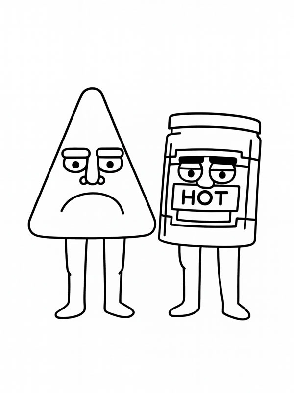 Chipso and Queso Розмальовка