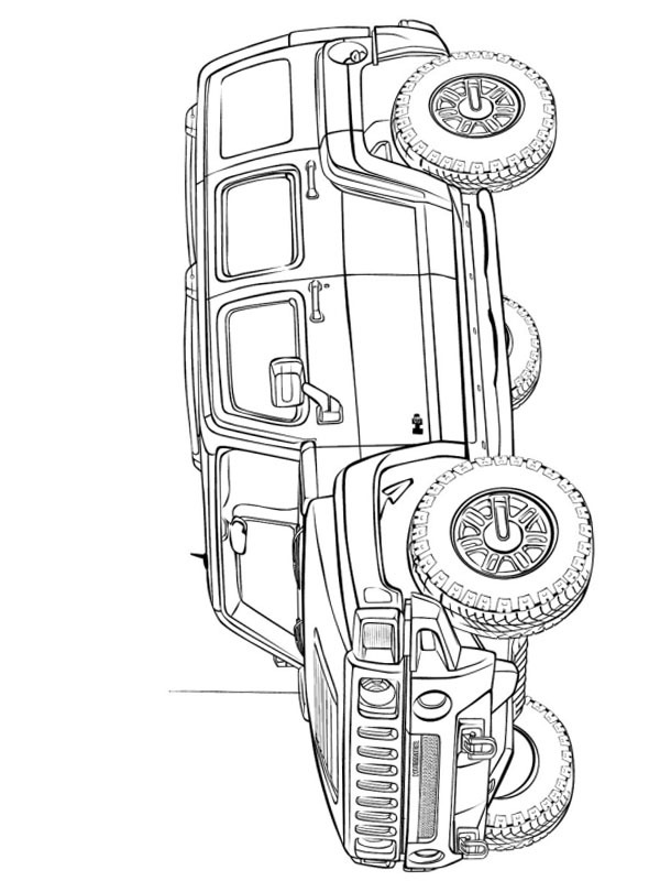 Hummer H3 Розмальовка Hummer H3 Розмальовка