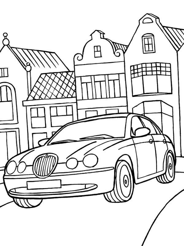 Jaguar S-Type Розмальовка Jaguar S-Type Розмальовка