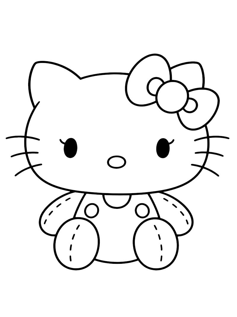 Jisoo Hello Kitty Розмальовка
