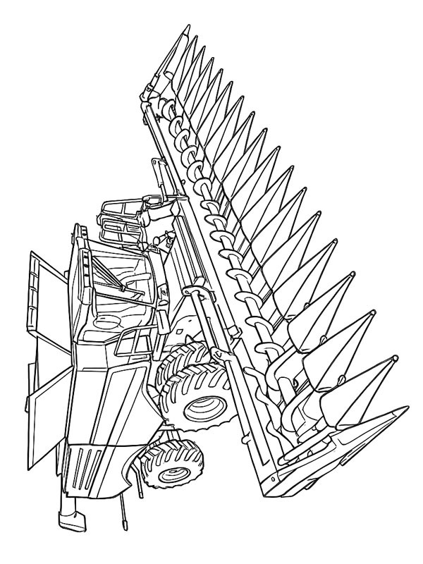John Deere Комбайн Розмальовка John Deere Комбайн Розмальовка