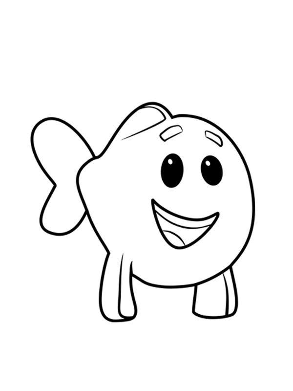 Маленькі рибка Bubble Guppies Розмальовка Маленькі рибка Bubble Guppies Розмальовка