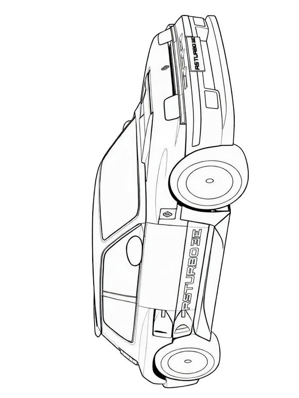 Renault 5 Turbo 3E Розмальовка