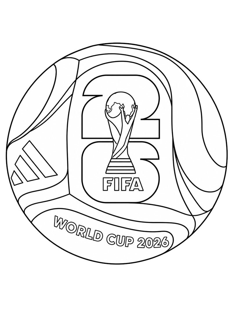Футбол Чемпіонат світу ФІФА 2026 Розмальовка