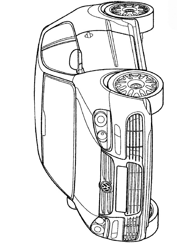 Volkswagen Golf Розмальовка Volkswagen Golf Розмальовка
