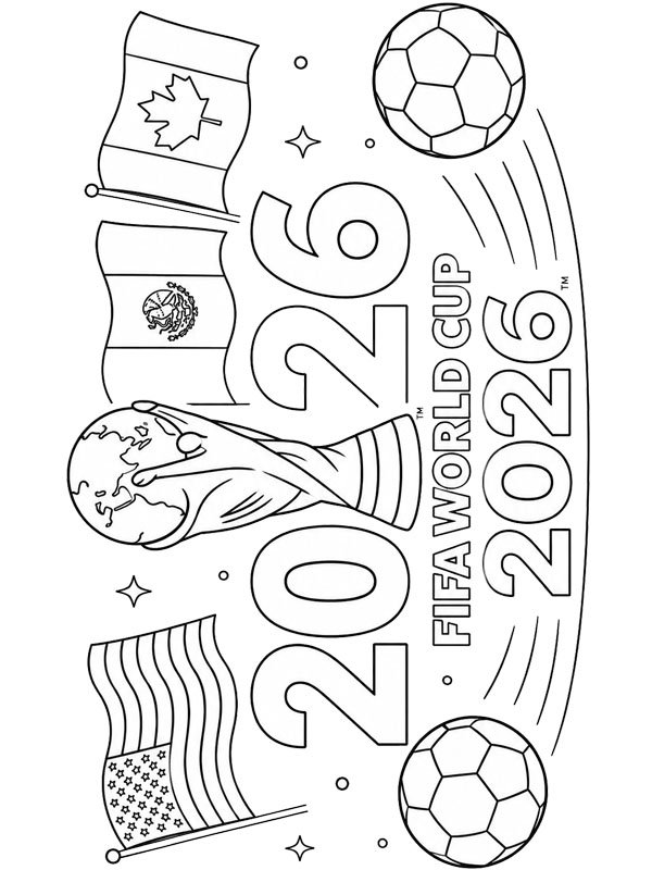 Чемпіонат світу з футболу 2026 Розмальовка